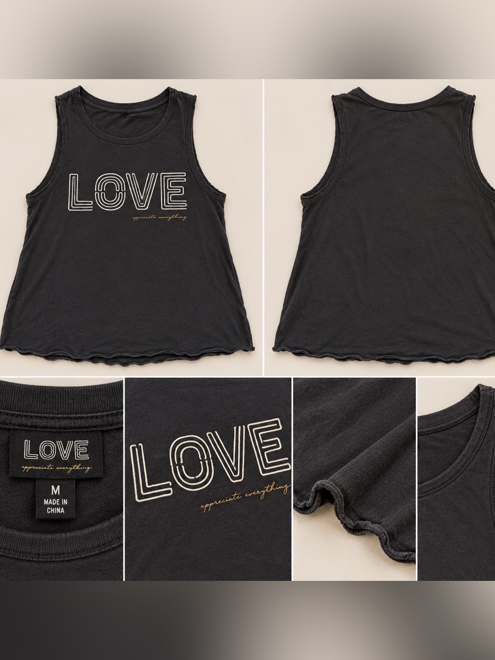 Spiritual Gangster 'LOVE' Graphic Tank Top - Casual Summer Tee